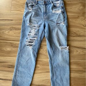 American Eagle Ripped Straight Jeans